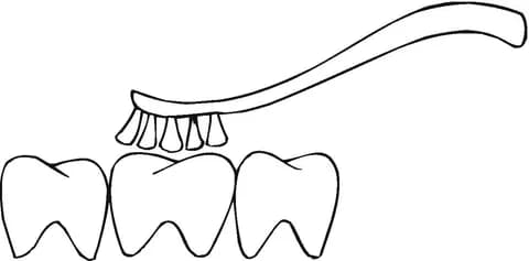Darmowa kolorowanka zęba do druku - ucz dzieci higieny przez zabawę